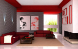 Červená barva v interiéru – kombinace a použití